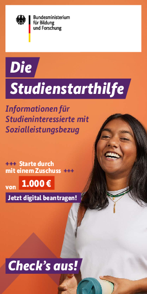 Informationsflyer zur Studienstarthilfe
