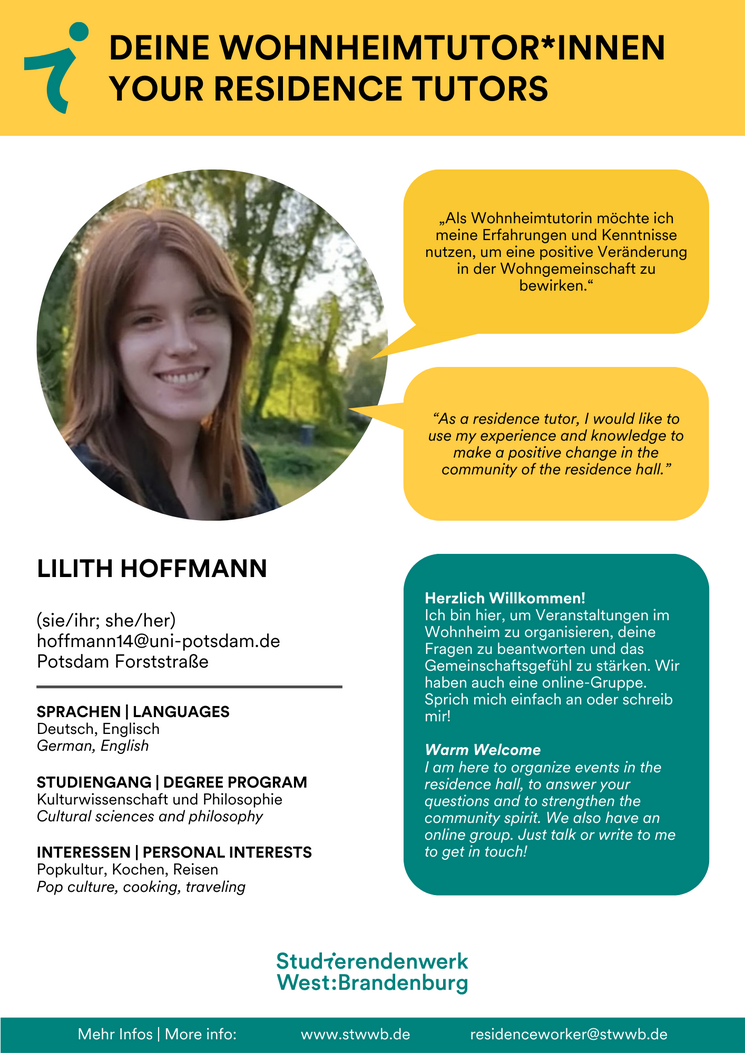 Steckbrief Tutor*in Hoffmann