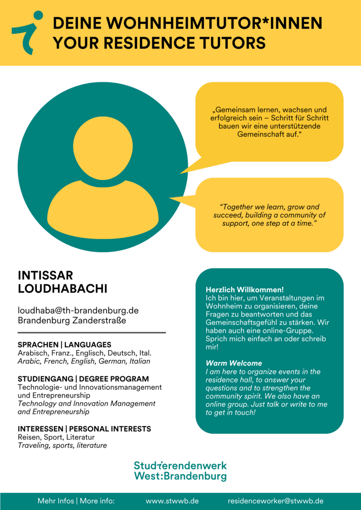 Steckbrief Tutor*in Loudhabachi