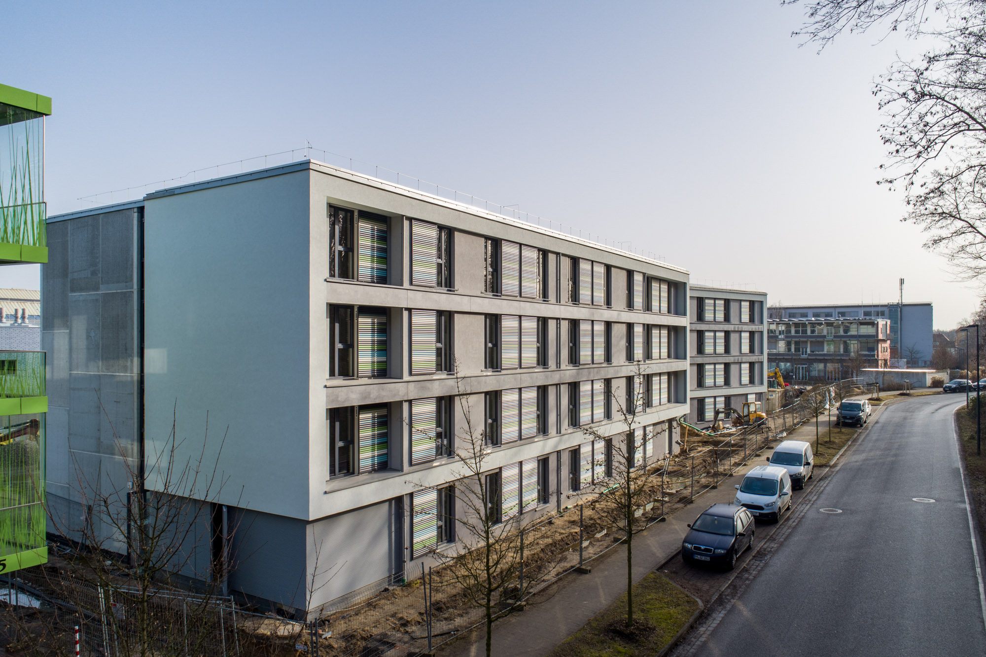 Neubau eines Studentenwohnheims an der TH Wildau durch das Studentenwerk Potsdam